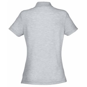 Fruit Of The Loom Womens Lady-Fit 65/35 Short Sleeve Polo Shirt (Heather Grey)