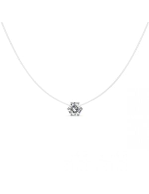 Sjöjungfruns tårar-halsband - silver och kristall