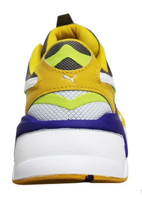 Puma RS-X3 Level Up Wit Leer Laag Lace Up Heren Hardlooptrainers 373169 01