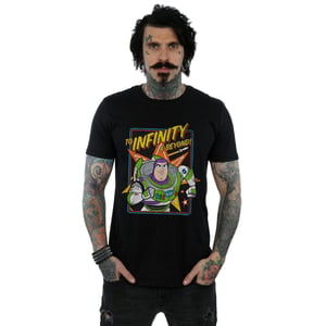 Disney Mens Toy Story 4 Buzz To Infinity T-Shirt (Black)
