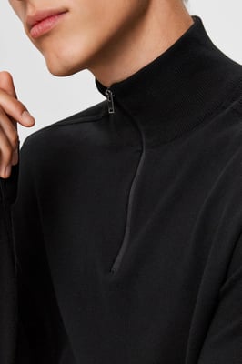Selected Berg half zip cardigan