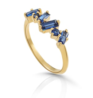 Orphelia 'Novel' Dames 925 Zilveren Ring - Goud ZR-7534