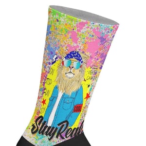 Unisex Elastiska tryckta långstrumpor