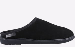 Hush Puppies Ashton Mockasin I Svart Mocka För Män