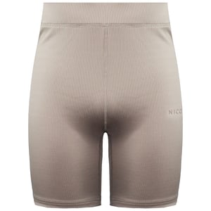 Nicce Stretch Highrise Fit Logo Latte Dames Arla Wielershort 0309 K018 0510