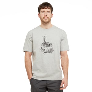 North Ridge Men's Giraffe Van T-Shirt with Short Sleeves made with 100% Cotton, Casual Tee