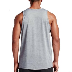 Nike Embroidered Swoosh Mens Vest Tank in Grey
