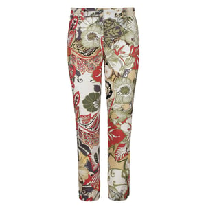 Floral Cotton Pants in Earthy shades