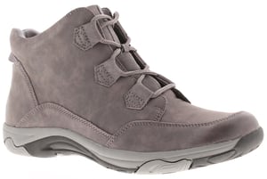 Free Spirit Womens Boots Ankle Gem Leather Lace Up grey