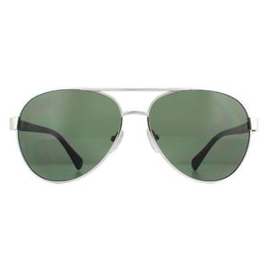Calvin Klein Aviator Mens Silver Green Zonnebril