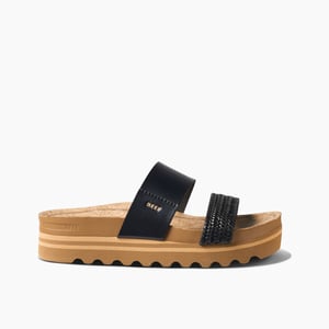 Reef Cushion Vista Hi Sandal Black Braid