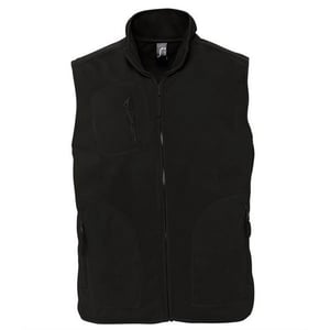SOLS Volwassen uniseks fleece vest van Noorwegen (Zwart)