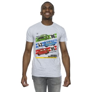 Disney Mens Cars Piston Cup Champions T-Shirt (Sports Grey)