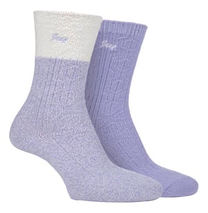 Jeep - 2 Pack Ladies Supersoft Hiking Boot Socks