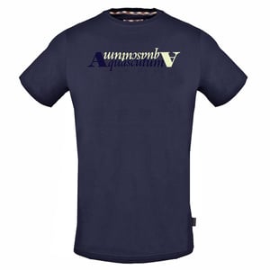 Aquascutum Reflection Logo Marinblå T-shirt