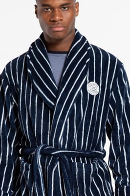 Striped Fleece Dressing Gown