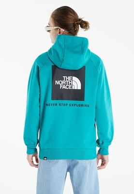 The North Face Mens Reglan Red Box Hoodie in Bleached Porcelain Green
