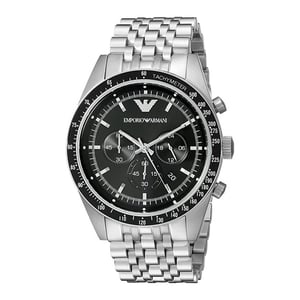 Emporio Armani Sportivo Klocka Chronograph i Rostfritt Stål