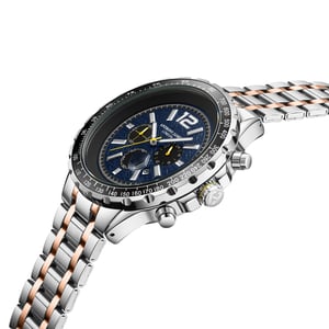 Handmonterad Anthony James Limited Edition Chronograph Racer Blue-klocka