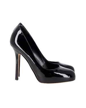 Sergio Rossi High Heel Pumps in Black Patent Leather