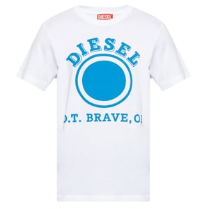 Diesel Dot Logo White T-Shirt