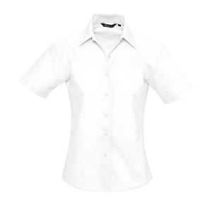 SOLS Dames/Dames Elite Oxford Business Blouse met korte mouwen (Wit)