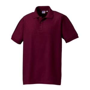 Russell Mens Ultimate Classic Cotton Polo Shirt (Burgundy)