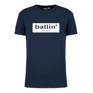 Ballin Est. 2013 Tee SS Skjorta med utskuren logotyp Blå