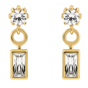 Orphelia 'Madelyn' Women's 925 Sterling Silver Drop Earrings - Gold ZO-7583/G
