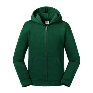 Russell Kinderen/kinderen Authentieke Zip Hooded Sweatshirt (Fles groen)