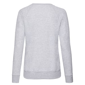 Fruit of the Loom Dames/Dames Lichtgewicht Lady Fit Raglan Sweatshirt (Heide Grijs)