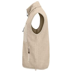 SOLS Fury Sherpa Body Warmer voor volwassenen (Schaar beige/beige)