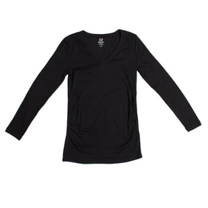 Modern mammat-shirt med V-ringning och långa ärmar 719653 dam