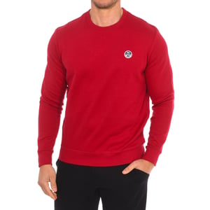 Långärmad sweatshirt med rund halsringning 9024070 herr