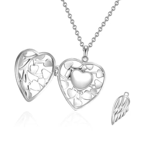 Necklace with pendant sterling silver bicolor Rafaela Donata