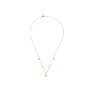 Luxenter Star Ketting gemaakt van 925 sterling zilver en briljant zirkonia afgewerkt met 18 karaat geelgoud plating