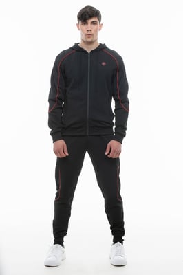 D Rock Men's Full Tracksuit 2 Piece Set with Hood