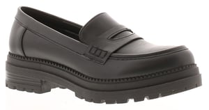 Apache Womens School Shoes fancy Slip On black
