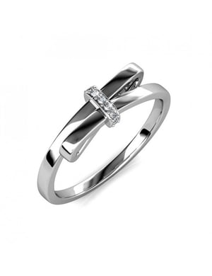 Luminous Bow ring - Oostenrijks kristal