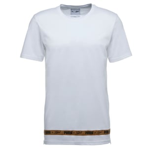 Puma x Naturel Mens T-Shirt Taped Branded Casual Top White 574180 02