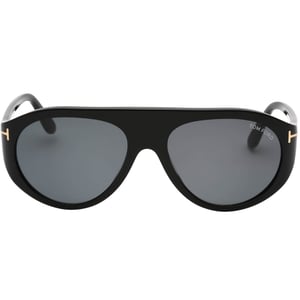 Tom Ford Smoke Lensed glanzende zwarte zonnebril