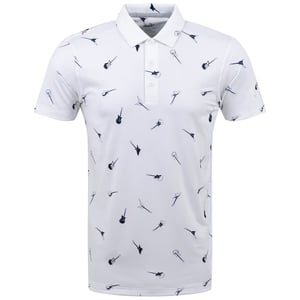 Puma x Cloudspun Golf Polotröja Vit/Navy för herrar