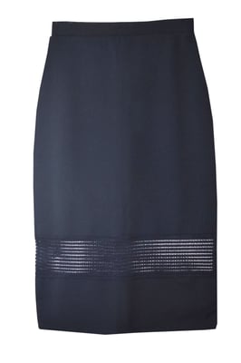 Lace Inset Bodycon Skirt