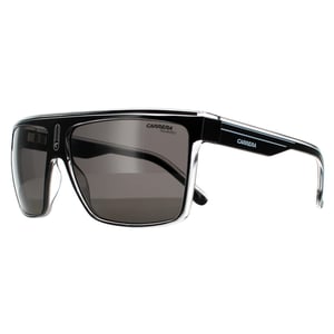 Carrera Shield Unisex Black Crystal Grey Polarized Sunglasses