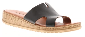 Hush Puppies Dames Sandalen Lage Hakken Eloise Leer Slip On zwart