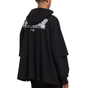 Off-White Carlos Type Double Tee Black Hoodie