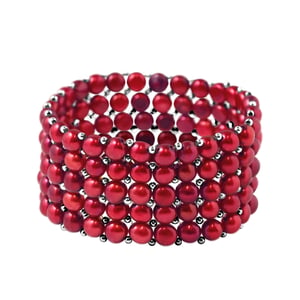 Armband 5 Rijen Echte Zoetwaterparels - 4 mm