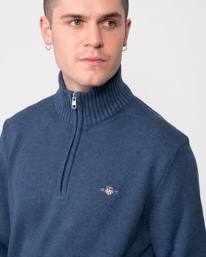 GANT Mens Casual Cotton Half Zip Jumper
