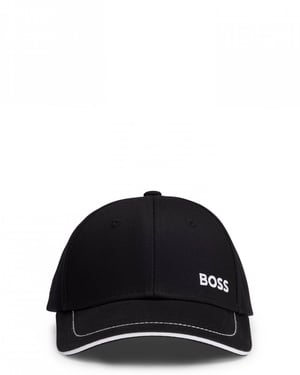 BOSS Green Cap-1 Mens Cotton-Twill Cap With Logo Detail
