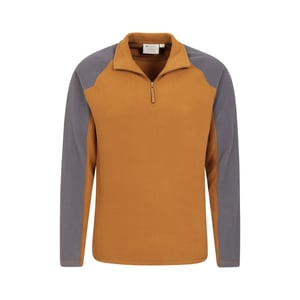 Mountain Warehouse Mens Ashbourne II Half Zip Fleece Top (Senap)
